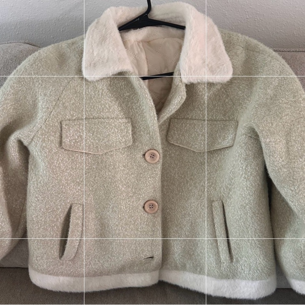 Stylish Cream and White Jacket
